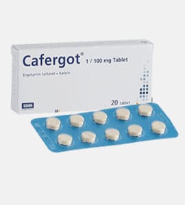Cafergot (Caffeine/Ergotamine) 100mg