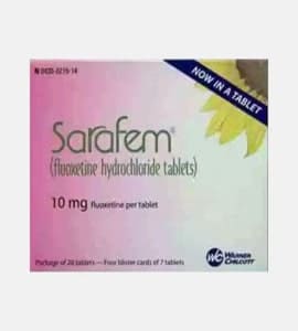 Sarafem (Fluoxetine) 10mg